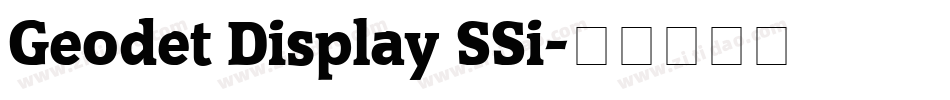 Geodet Display SSi字体转换